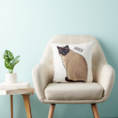 シャム猫マンガイラストレーション クッション (椅子)