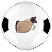 シャム猫マンガイラストレーション サッカーボール (回転)