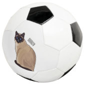 シャム猫マンガイラストレーション サッカーボール (3/4)