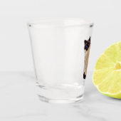 シャム猫マンガイラストレーション ショットグラス (左)