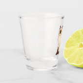 シャム猫マンガイラストレーション ショットグラス (左)