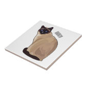 シャム猫マンガイラストレーション タイル (側面)