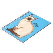 シャム猫マンガイラストレーション ノートブック (左側)