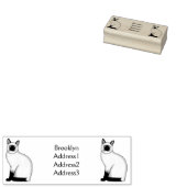 シャム猫マンガイラストレーション ラバースタンプ (押印)