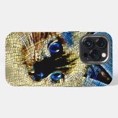 シャム猫モザイクタイル iPhoneケース (裏面横)