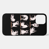 シャム猫ヨガTシャツ Case-Mate iPhoneケース (裏面 (横))
