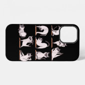 シャム猫ヨガTシャツ iPhoneケース (裏面横)