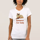 シャム猫レディ Tシャツ (正面)