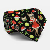 シャム猫好きのためのテニスクリスマスデザイン ネクタイ (ロール)