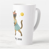 シャム猫好き カフェラテマグ (右アングル)