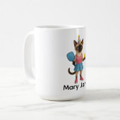 シャム猫好き コーヒーマグカップ (正面左)