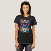 シャム猫宇宙飛行士 Tシャツ (正面フル)