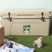 シャム猫祈りの言葉植物プランターステッカー シール (クーラー)