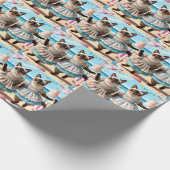 シャム猫祝誕生会 ラッピングペーパー (角)