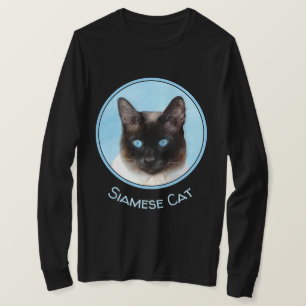 シャム猫絵画—かわいいオリジナル猫アート Tシャツ