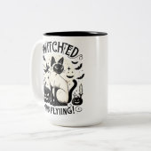 シャム猫魔法：機知に富んだ無料 ツートーンマグカップ (正面左)