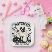 シャム猫魔法：機知に富んだ無料 ペーパープレート (パーティー)