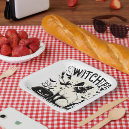 シャム猫魔法：機知に富んだ無料 ペーパープレート