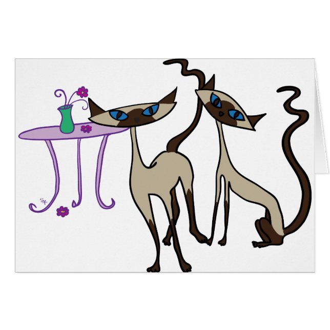 シャム猫 (正面横)