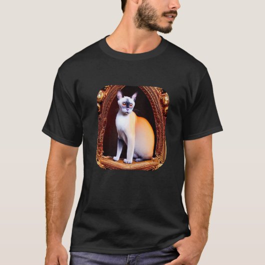 シャム猫2 Tシャツ (正面)