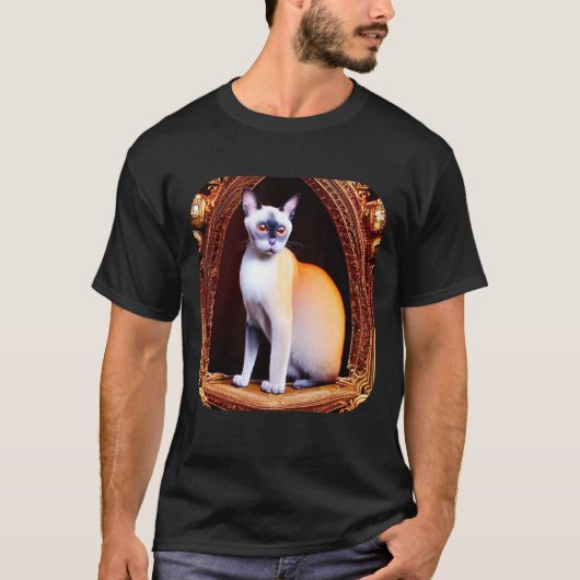シャム猫7 Tシャツ (正面)