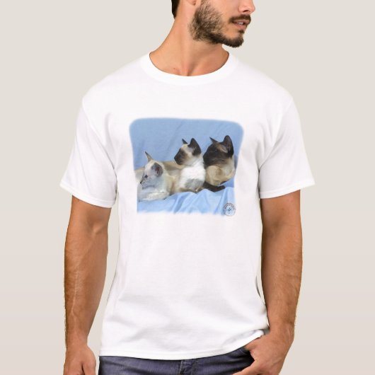 シャム猫9W055D-074 Tシャツ (正面)
