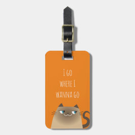 シャム猫 かわいい おもしろい ラゲッジタグ