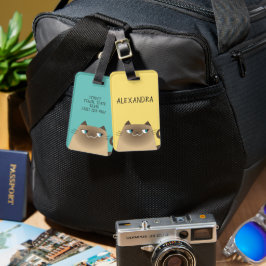 シャム猫 かわいい ラゲッジタグ