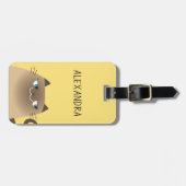 シャム猫 かわいい ラゲッジタグ (正面横)