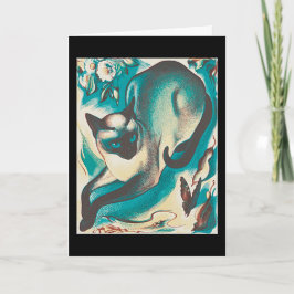 シャム猫、アグネス・パーカー。 カード