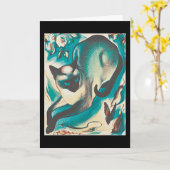 シャム猫、アグネス・パーカー。 カード (黄色い花)