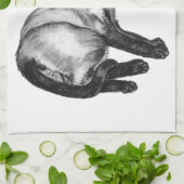 シャム猫 キッチンタオル (折り畳み)