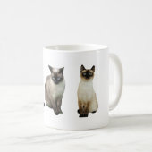 シャム猫 コーヒーマグカップ (正面右)