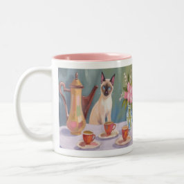 シャム猫 コーヒー&紅茶の時間 マグカップ
