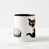 シャム猫 ツートーンマグカップ (中央)
