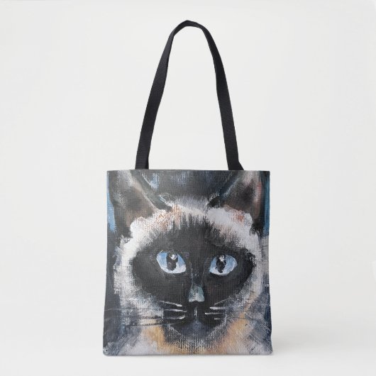 シャム猫 トートバッグ (正面)