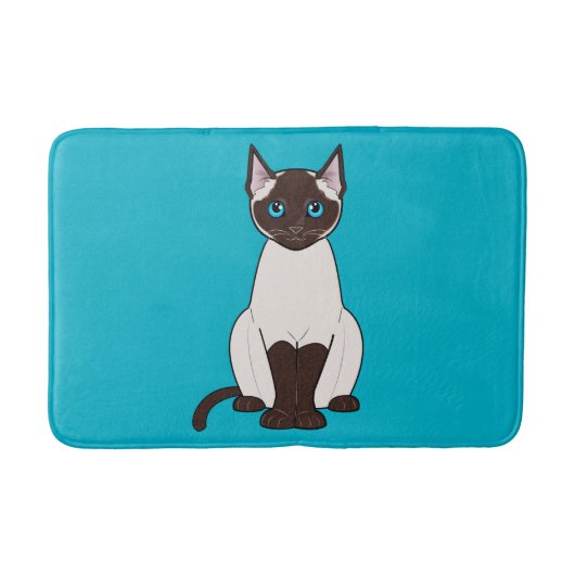 シャム猫 バスマット (正面)