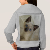 シャム猫 パーカー (裏面)