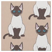 シャム猫 ファブリック (クローズアップ)