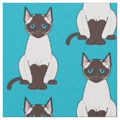 シャム猫 ファブリック (クローズアップ)