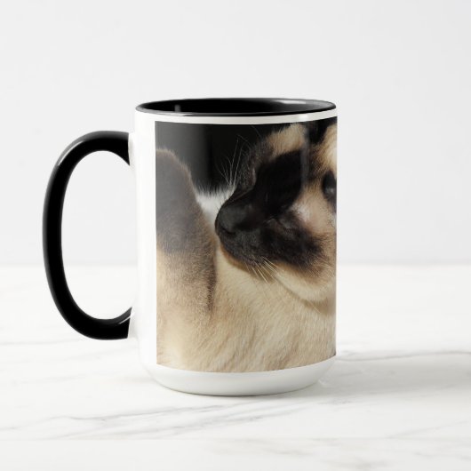 シャム猫 ペット ねこ 仔猫 運命 芸術 マグカップ (左)