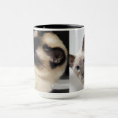 シャム猫 ペット ねこ 仔猫 運命 芸術 マグカップ (中央)