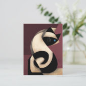 シャム猫 ポストカード (スタンド正面)