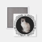 シャム猫 マグネット (正面/裏面)