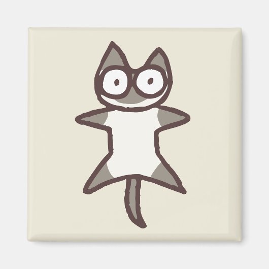 シャム猫 マグネット (正面)