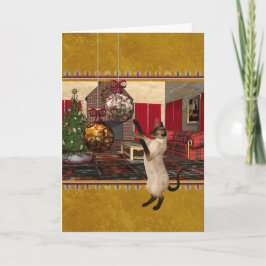 シャム猫 – メリークリスマス シーズンカード