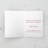 シャム猫-メリークリスマス-パーソナライズなカード シーズンカード (内部)