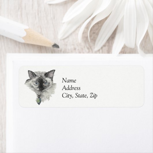 シャム猫 ラベル (インサイチュ)