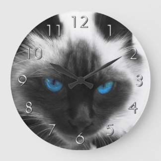 シャム猫 ラージ壁時計