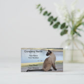 シャム猫 名刺 (スタンド正面)